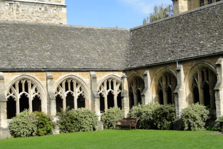 New College Cloisters at Oxford, where Harry Potter was filmed